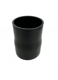 Mangote Preto em Silicone Redutor Reto 3" (76mm) para 2,75" (70mm) x 100mm - Epman