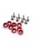 Kit de Arruela Billet Universal com parafuso M6 EPMAN - Vermelho